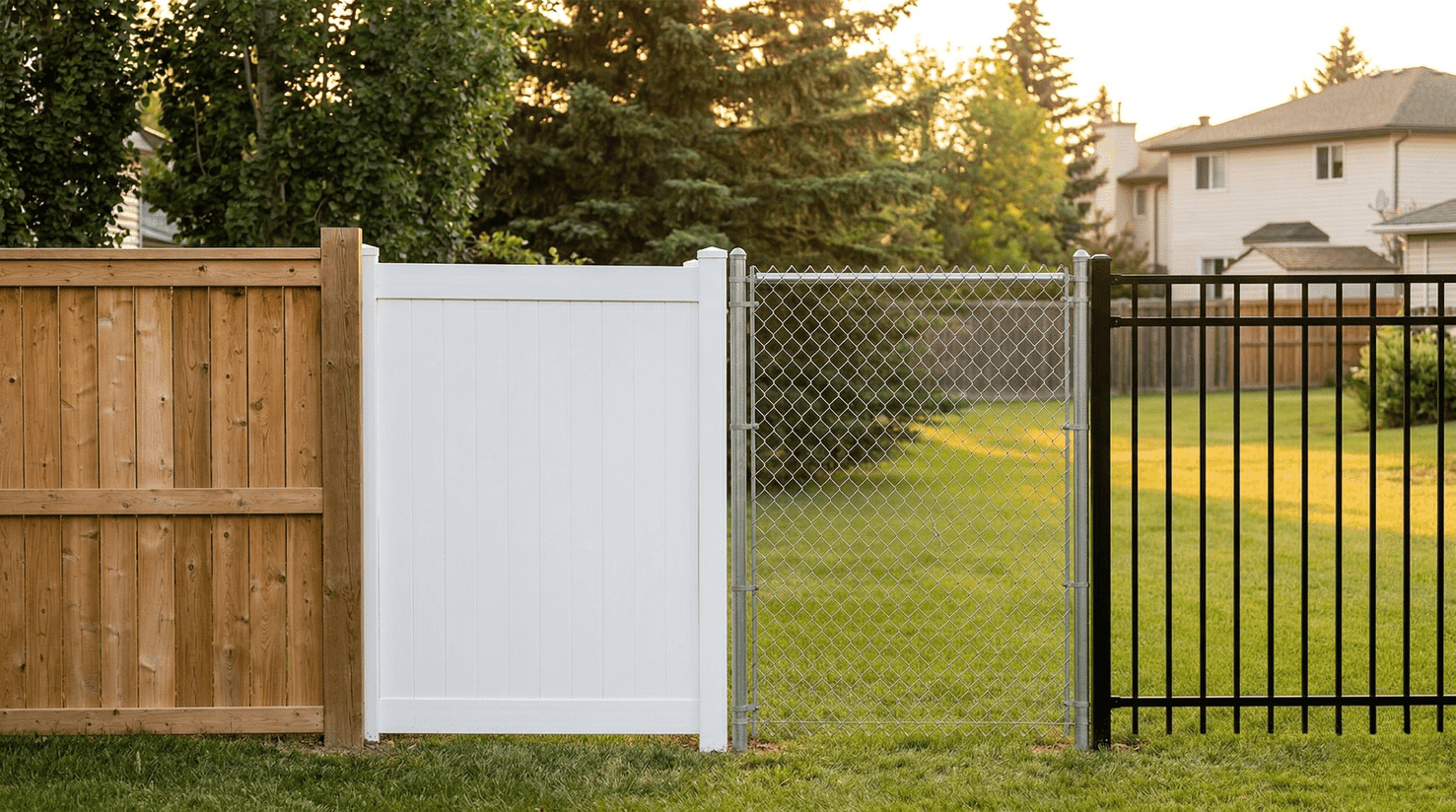 Wood vs. Vinyl vs. Chain-Link vs. Ornamental: Which Fence Is Right for Your Edmonton Property?